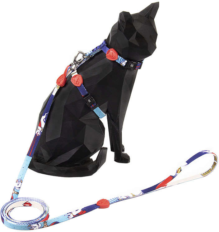 Peitoral com Guia FreeFaro Super Pets para Gatos - Tam. P