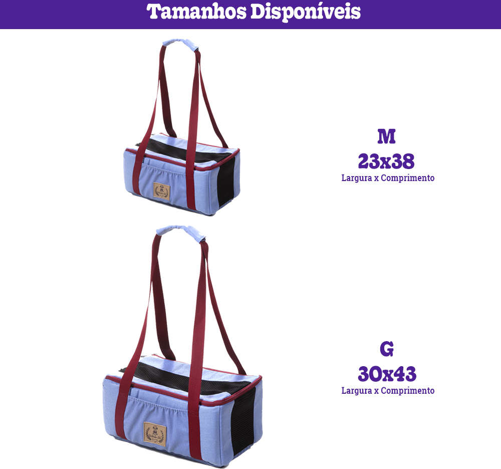 Bolsa de Transporte Indigo Blue Vinho - Tam. M
