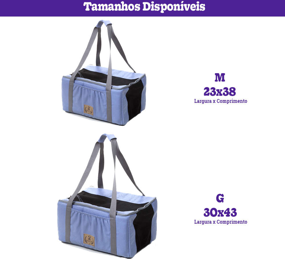 Bolsa de Transporte Indigo Blue Cinza - Tam. G