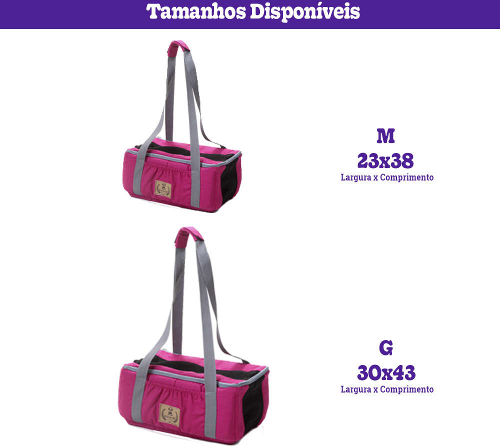 Bolsa de Transporte Bali Rosa - Tam. M