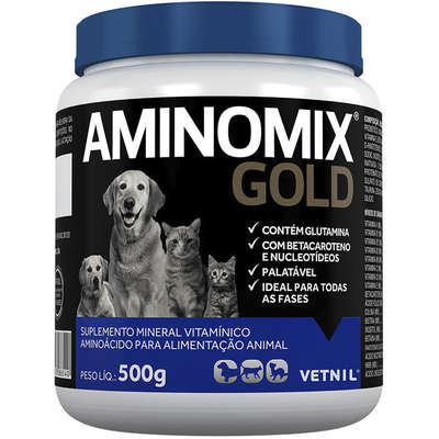 Suplemento Vitamínico Vetnil Aminomix Gold para Cães e Gatos