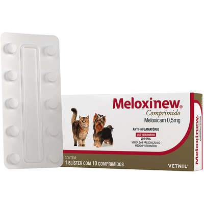 Anti-inflamatório Vetnil Meloxinew 0,5 mg para Cães e Gatos”