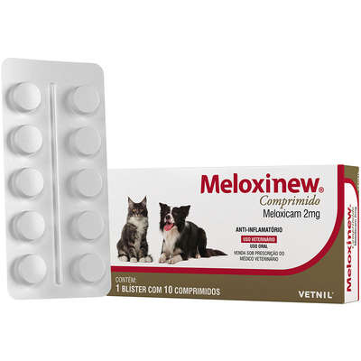 Anti-inflamatório Vetnil Meloxinew 2 mg para Cães e Gatos