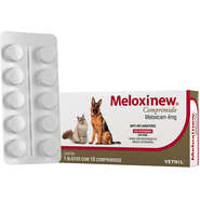 Anti-Inflamatório Vetnil Meloxinew 4 mg para Cães e Gatos - 10 Comprimidos