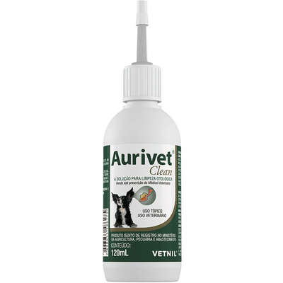 Solução Otológica Vetnil Aurivet Clean para Cães e Gatos