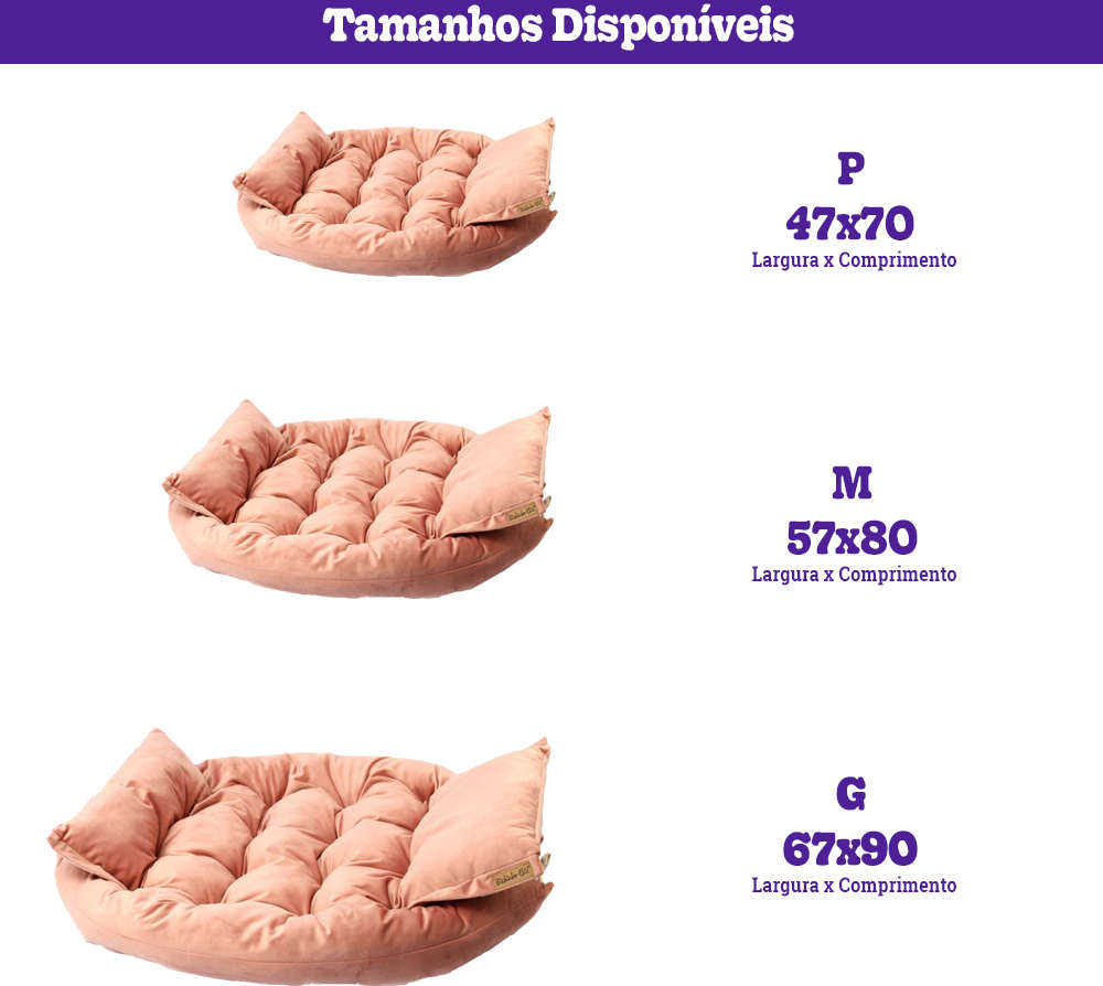 Colchão Luxo Rosa - Tam. G