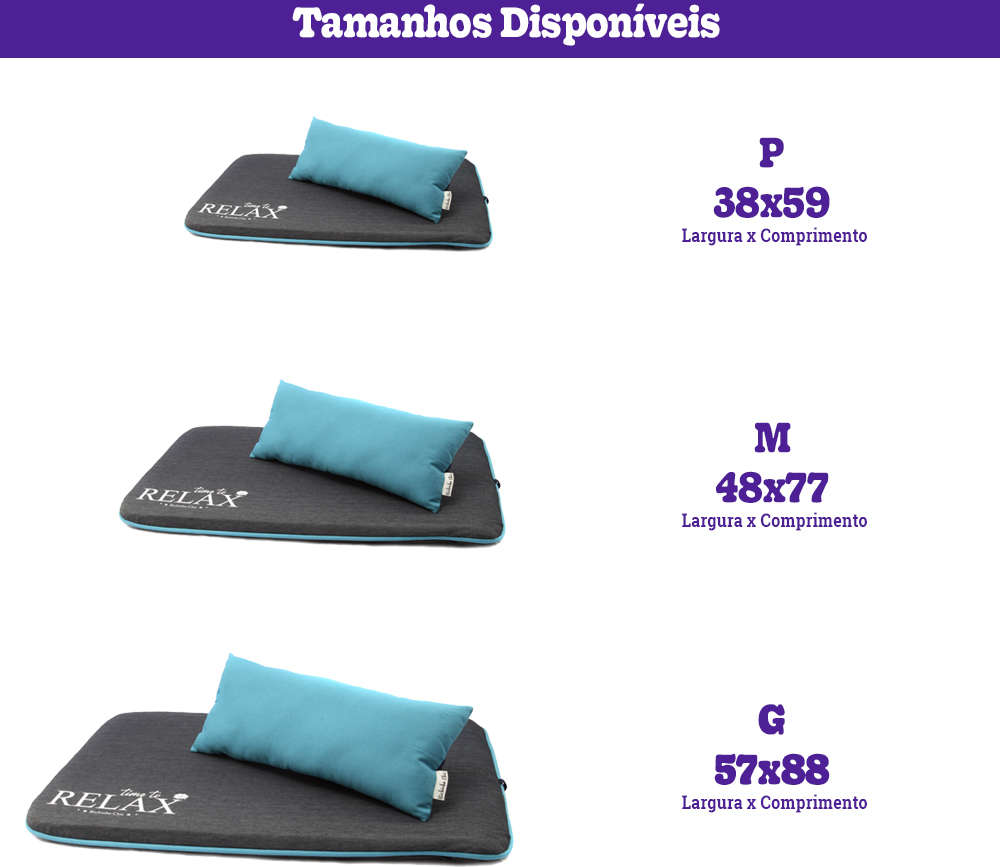 Colchonete Relax Azul - Tam. M