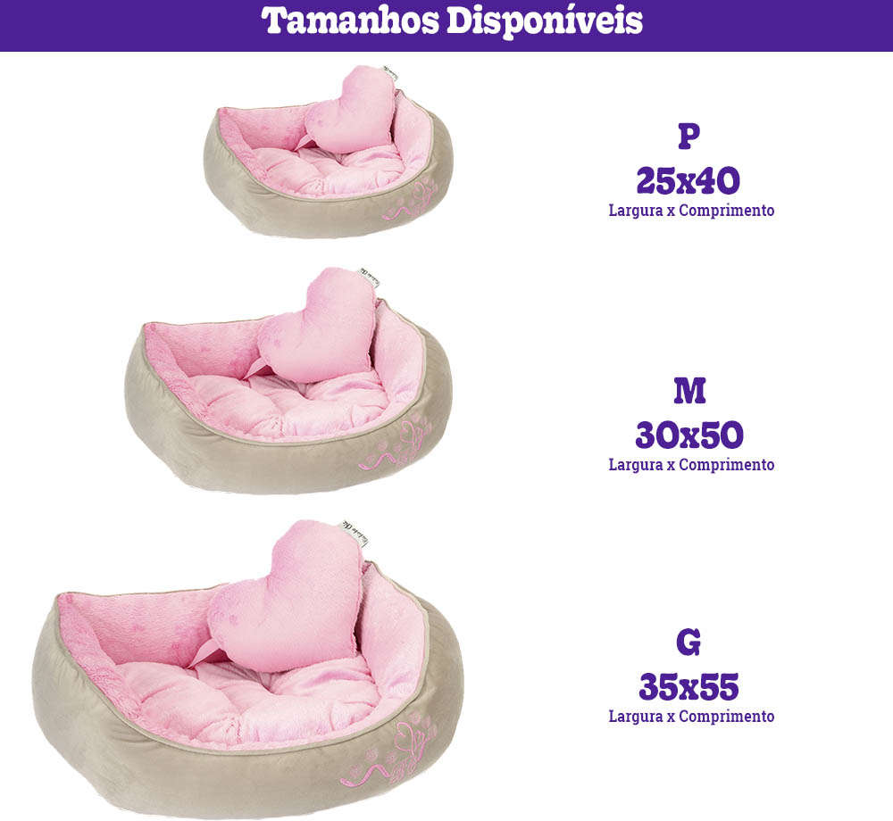 Cama In Love Rosa - Tam. G