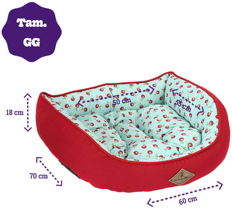 Cama Fruit Vermelho - Tam. GG