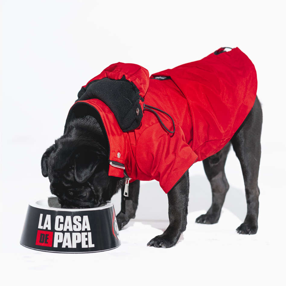 Capa de Chuva Future Pet La Casa de Papel para Cães - Tam. PP
