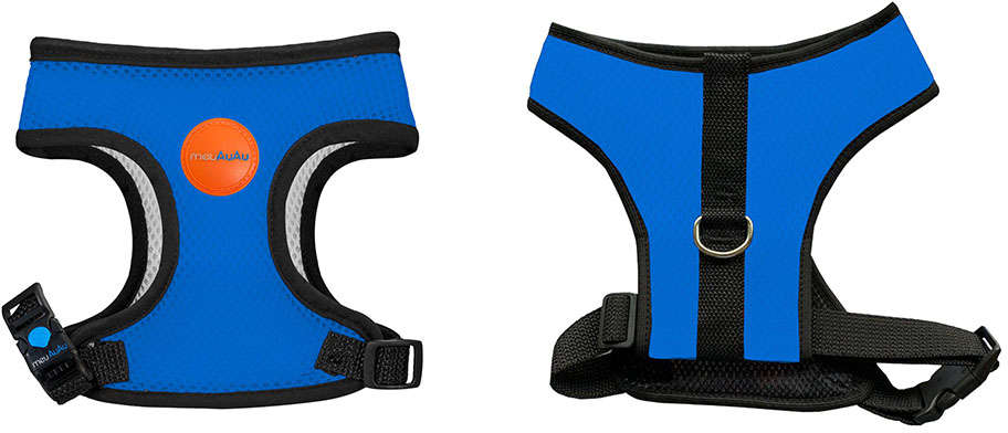 Peitoral Mesh Color Block Blue para Cães - Tam. P