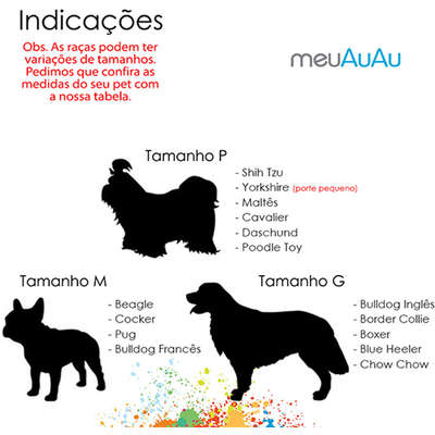 Peitoral H e Guia Color Block Purple para Cães