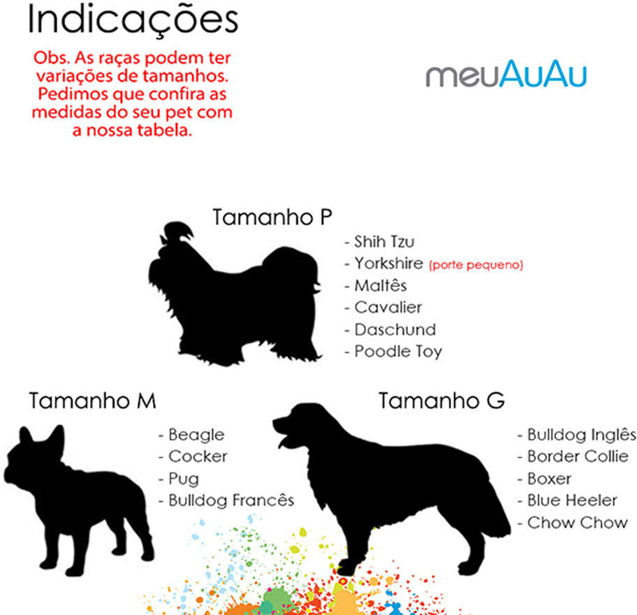 Peitoral H e Guia Color Block Pink para Cães - Tam. G