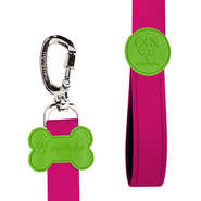 Guia Color Block Pink para Cães - 1,20 x 0,25 mm