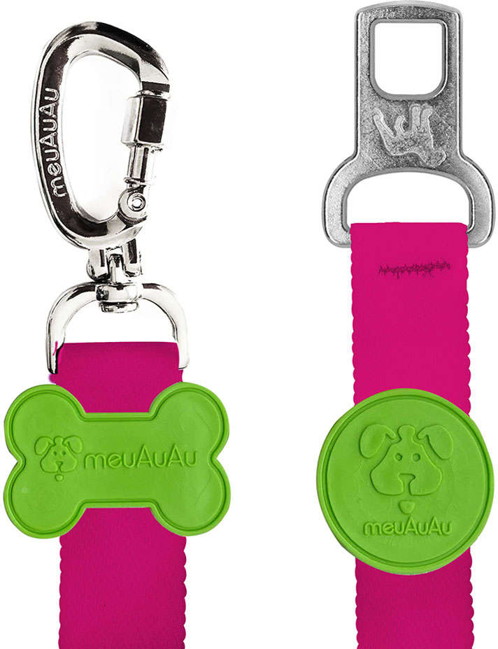Cinto de Segurança Color Block Pink para Cães - Tam. Único