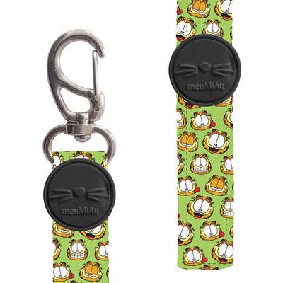 Conjunto Peitoral Style Mesh e Guia Garfield 05 para Gatos