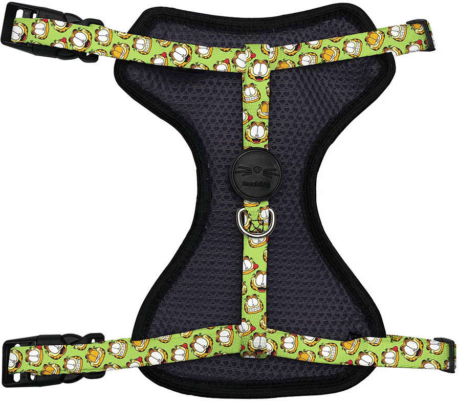 Conjunto Peitoral Style Mesh e Guia Garfield 05 para Gatos - Tam. Único