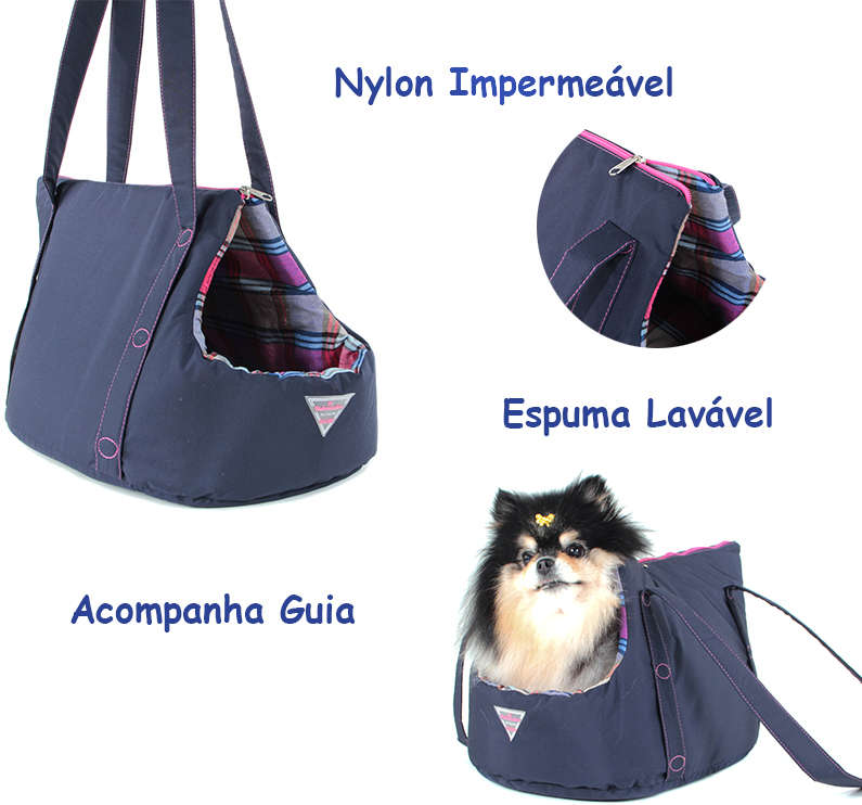 Bolsa de Transporte Nylon Rosa - G