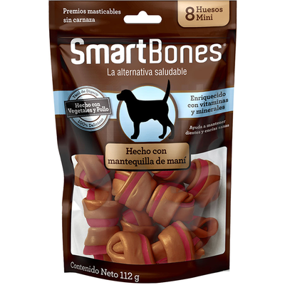 Ossinhos Mini SmartBones Pasta de Amendoim para Cãe