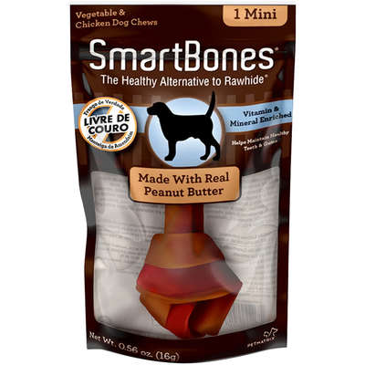 Ossinho Mini SmartBones Pasta de Amendoim para Cães