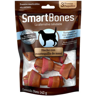 Ossinhos Pequenos SmartBones Pasta de Amendoim para Cães