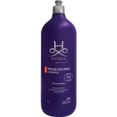 Shampoo Pet Society Hydra Groomers Pelos Escuros para Cães e Gatos