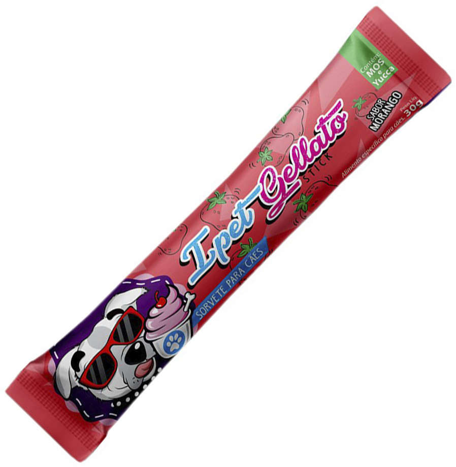 Sorvete Ipet para Cães Sabor Morango - 30g