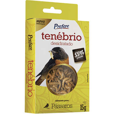 Tenébrio Desidratado Prefere para Pássaros