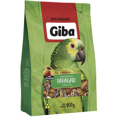 Alimento Giba Mistura com Frutas para Papagaio