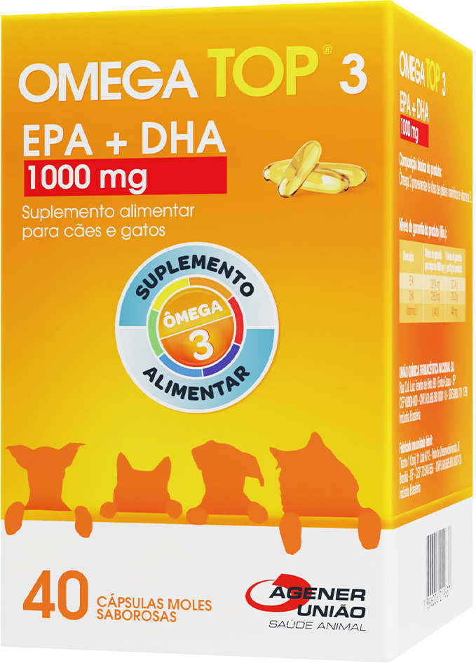 Suplemento Agener Ômega Top 3 com 40 Capsulas - 1000 mg