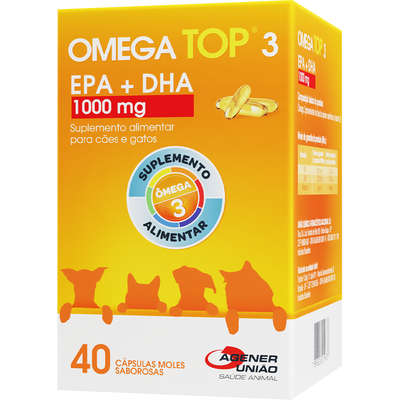 Suplemento Agener Ômega Top 3 com 40 Capsulas