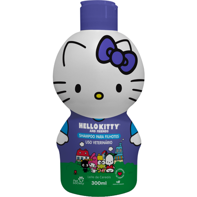 Shampoo Pet Society Hello Kitty Leite de Cereais para Filhotes