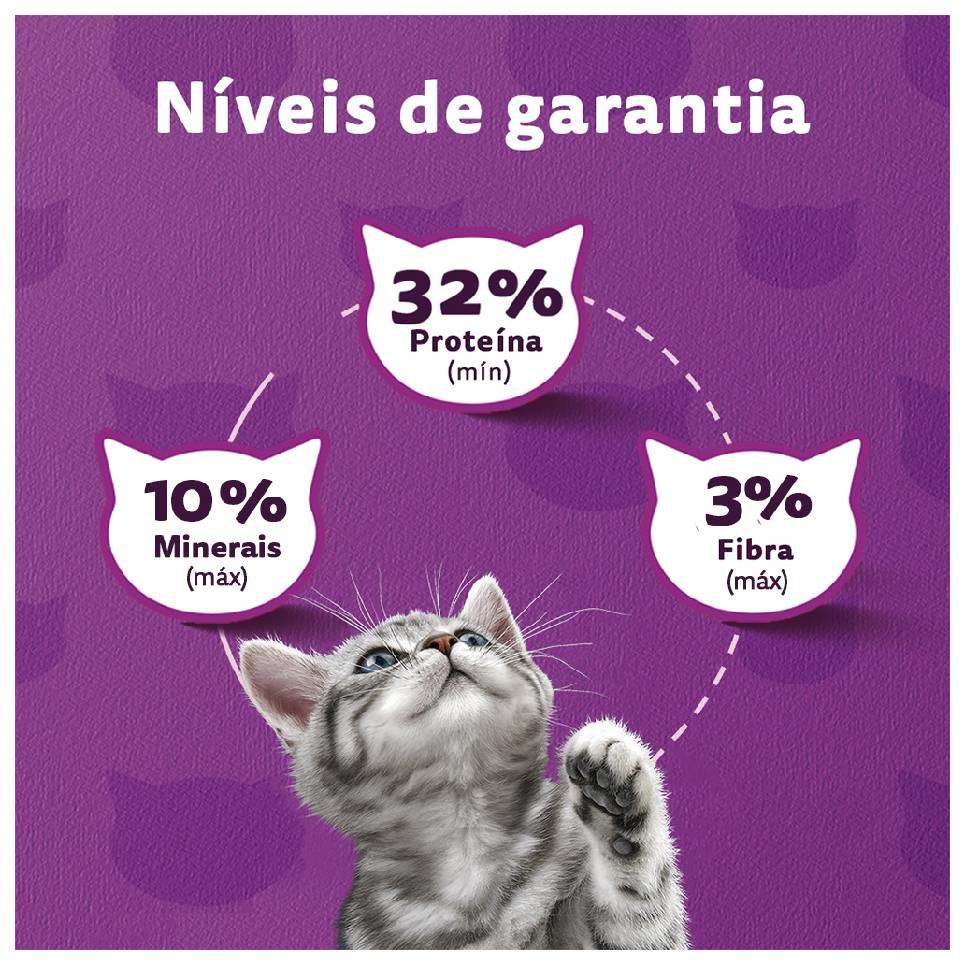 Ração Whiskas Carne e Leite para Gatos Filhotes - 2,7Kg