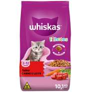 Ração Whiskas Carne e Leite para Gatos Filhotes - 10,1Kg