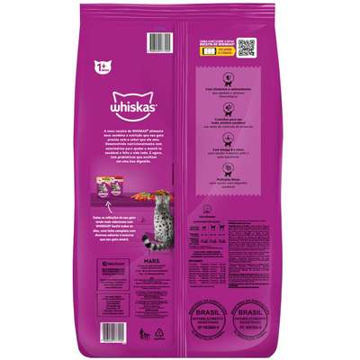 Ração Whiskas Carne para Gatos Adultos