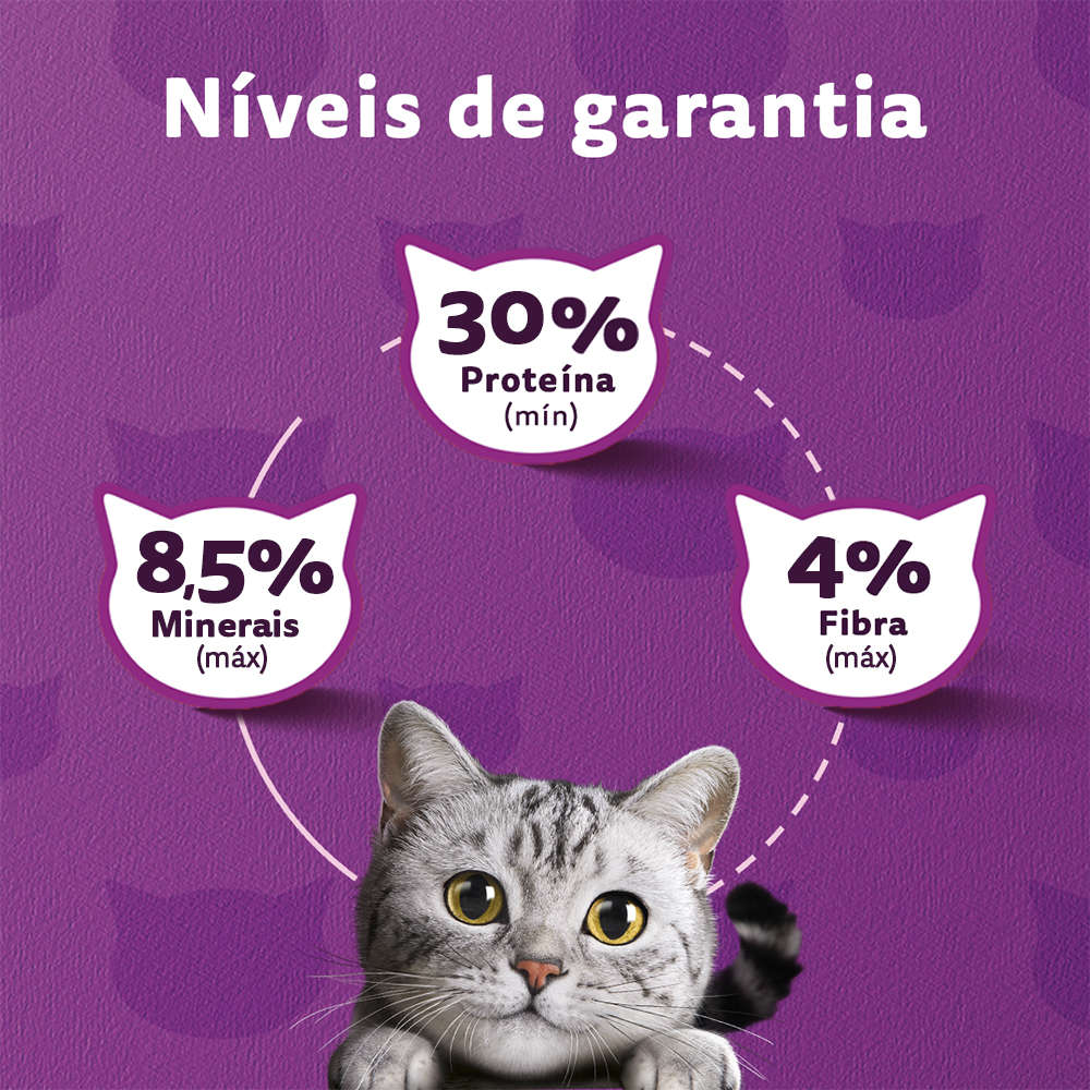 Ração Whiskas Carne para Gatos Adultos - 10,1Kg