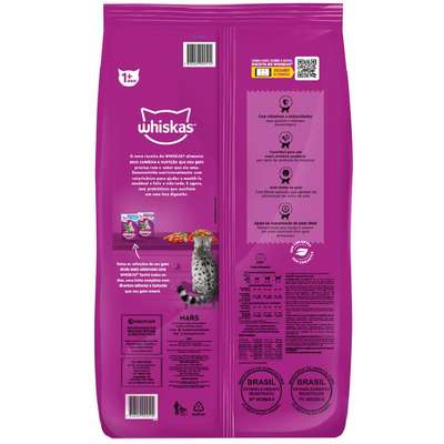 Ração Seca Whiskas Peixe para Gatos Adultos Castrados