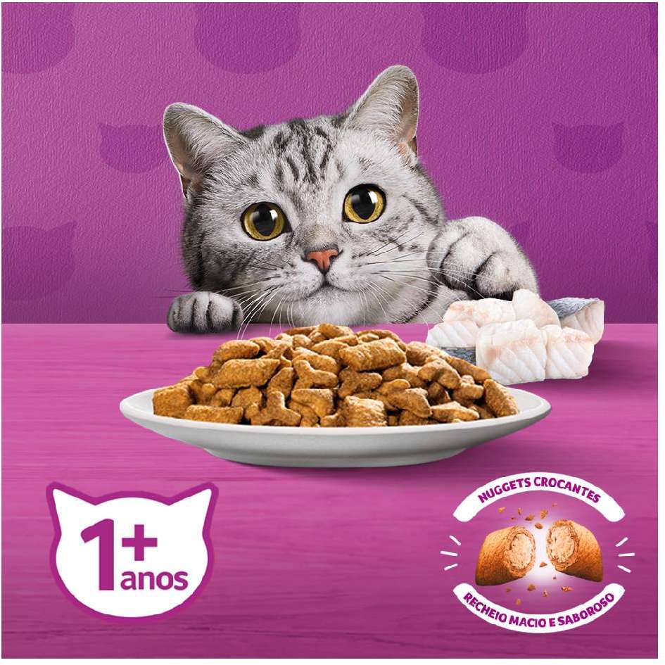 Ração Seca Whiskas Peixe para Gatos Adultos Castrados - 2,7Kg
