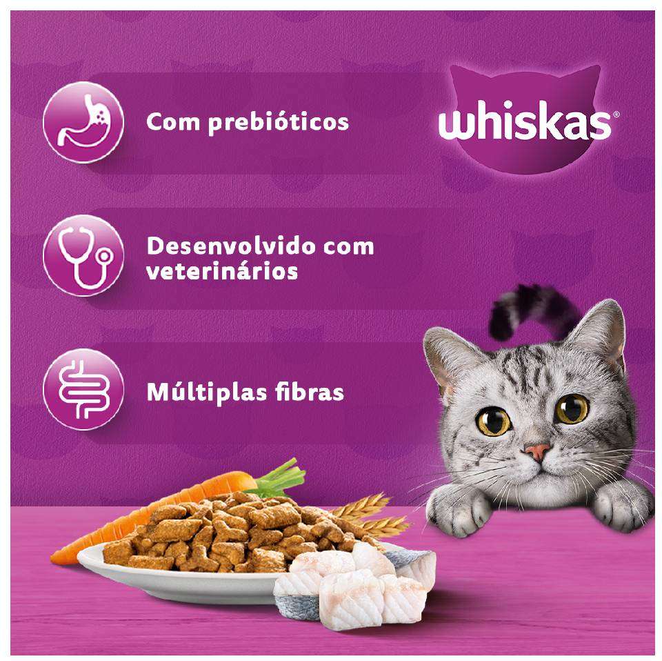 Ração Whiskas Peixe para Gatos Adultos - 2,7Kg