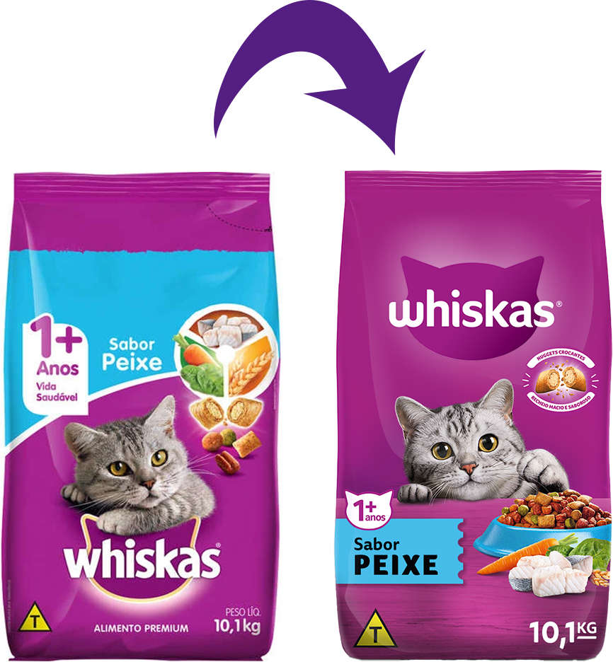 Ração Whiskas Peixe para Gatos Adultos - 10,1Kg