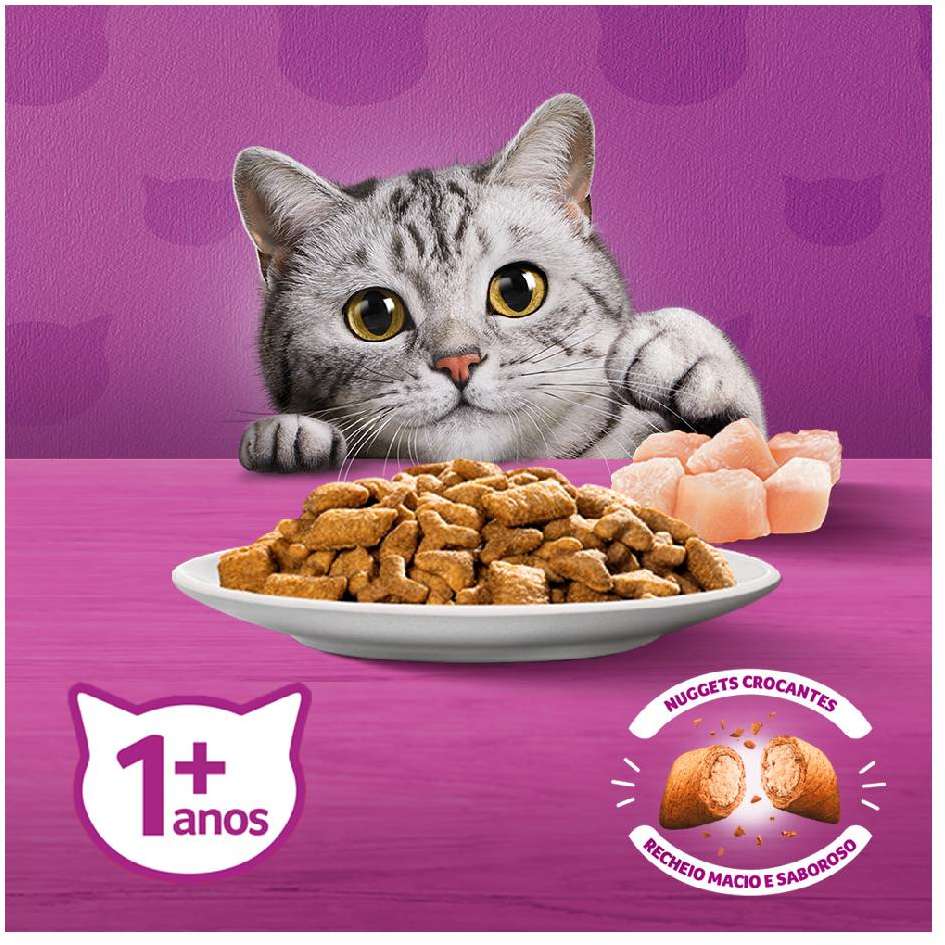 Ração Whiskas Frango para Gatos Adultos - 2,7Kg