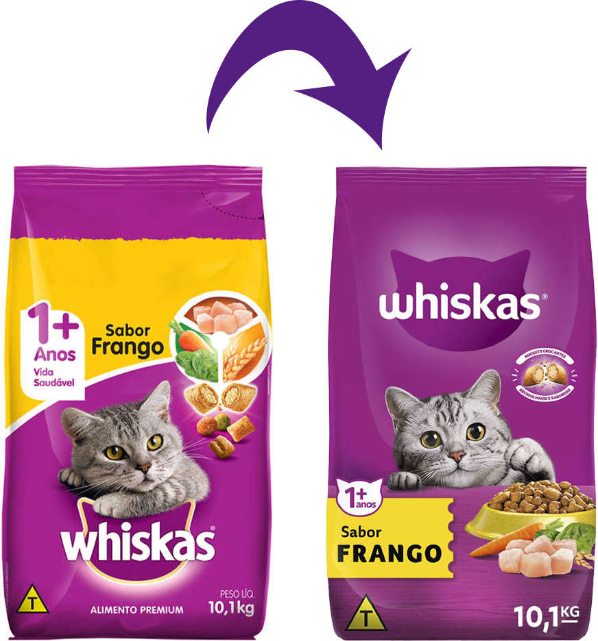 Ração Whiskas Frango para Gatos Adultos - 10,1Kg