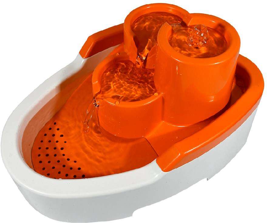 Fonte Bebedouro Duracats Laranja para Gatos - Bivolt