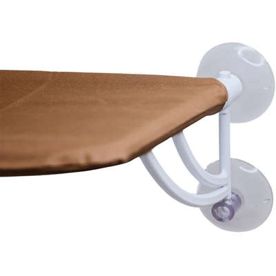 Cama Janela com Ventosa Petlon Marrom para Gatos