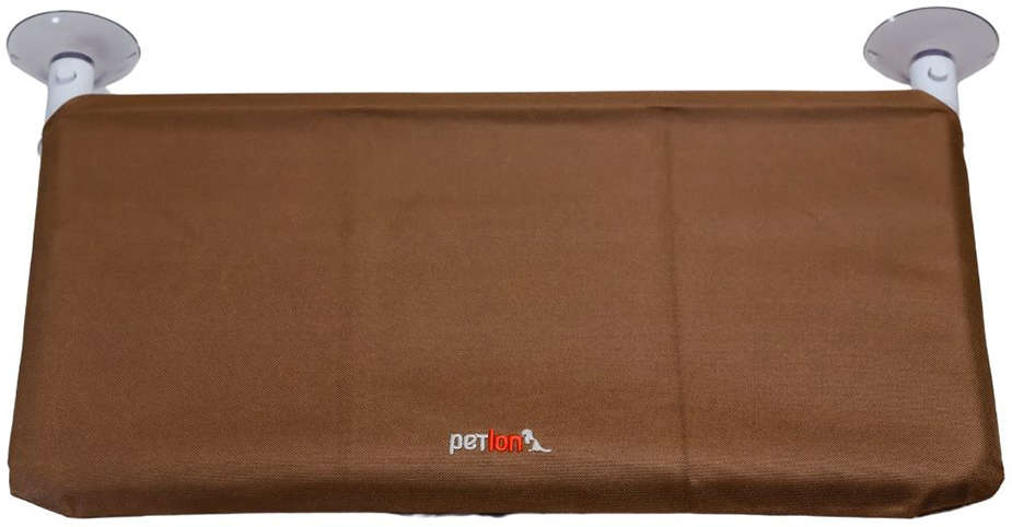 Cama Janela com Ventosa Petlon Marrom para Gatos - Tam. Único