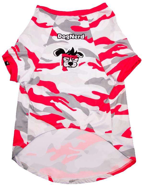 Camiseta Pet Camuflada Rosa - Tam. 05