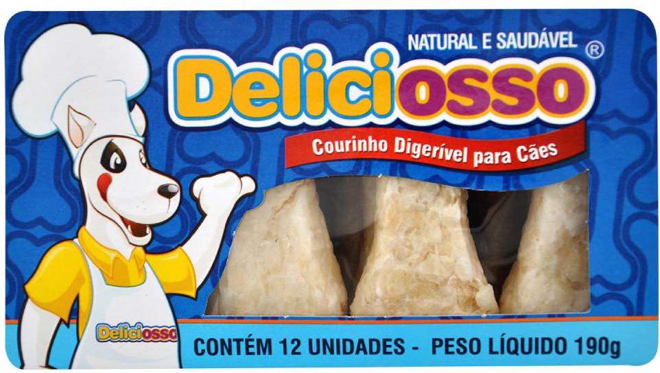 Ossinho XisDog Deliciosso Flat Bone - 12 Unidades