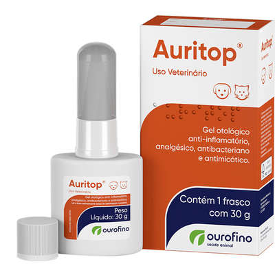 Tratamento Otológico Ourofino Auritop - 30 g