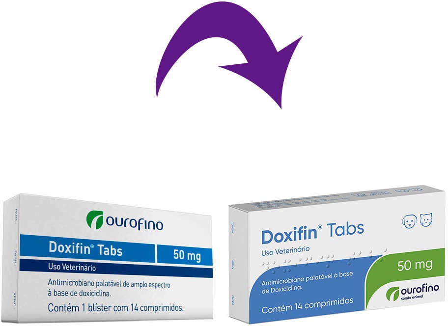 Antimicrobiano Ourofino Doxifin Tabs 14 Comprimidos - 50 mg