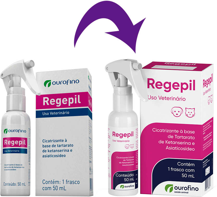 Cicatrizante Ourofino Regepil - 50 mL